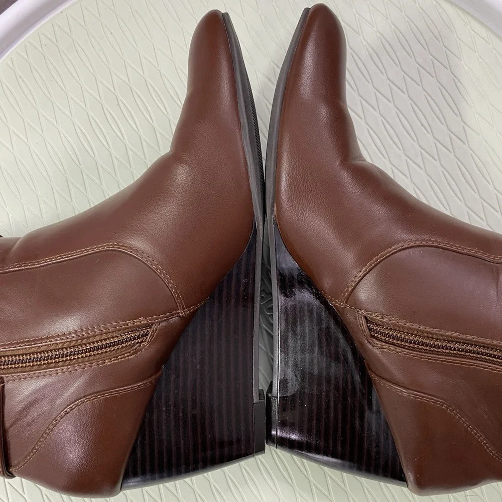 LC Lauren Conrad Angie Bootie Houseleek Hiker Faux-Fur Ankle Boots size 7.5M‎